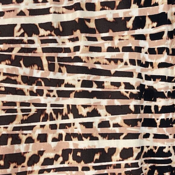 Willow Drive X-Large Wide Leg Pants Elastic Waist Stretch Safa Cheetah Multi New - Picture 2 of 8